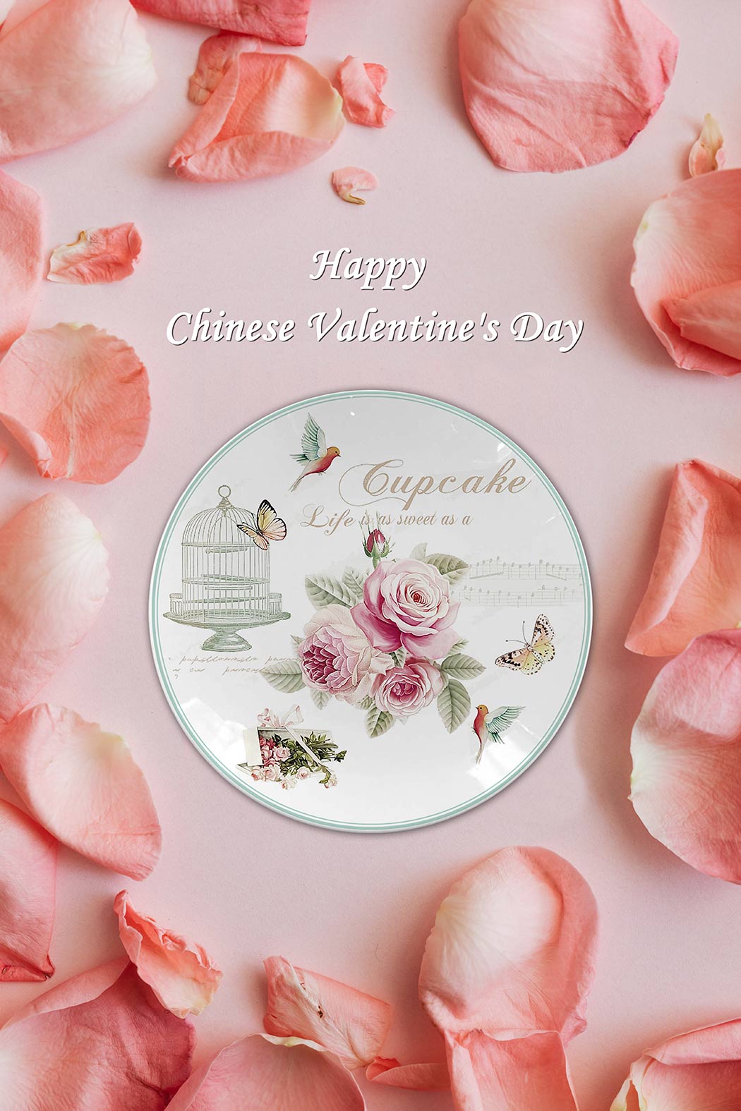 Romantic Valentine’s Plate for lovers2